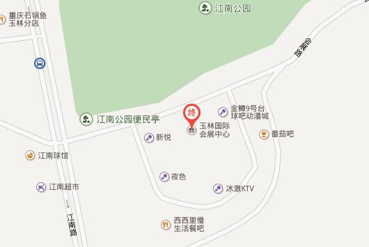 2016年5月威联玉林药交会乘车路线