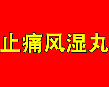 薛太医--止痛风湿丸