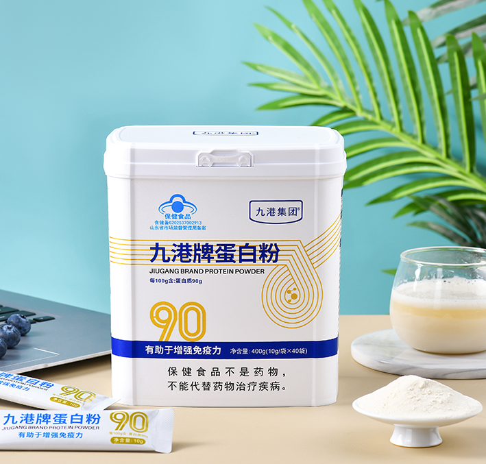 九港牌蛋白粉90%高含量0脂0糖0胆固醇蛋白粉  400克/桶