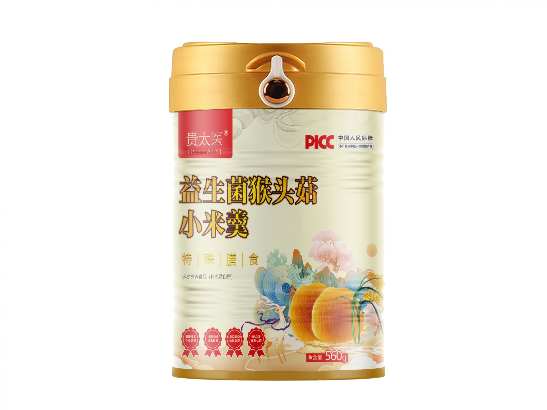 贵太医益生菌猴头菇小米羹运动营养食品（补充能量型）